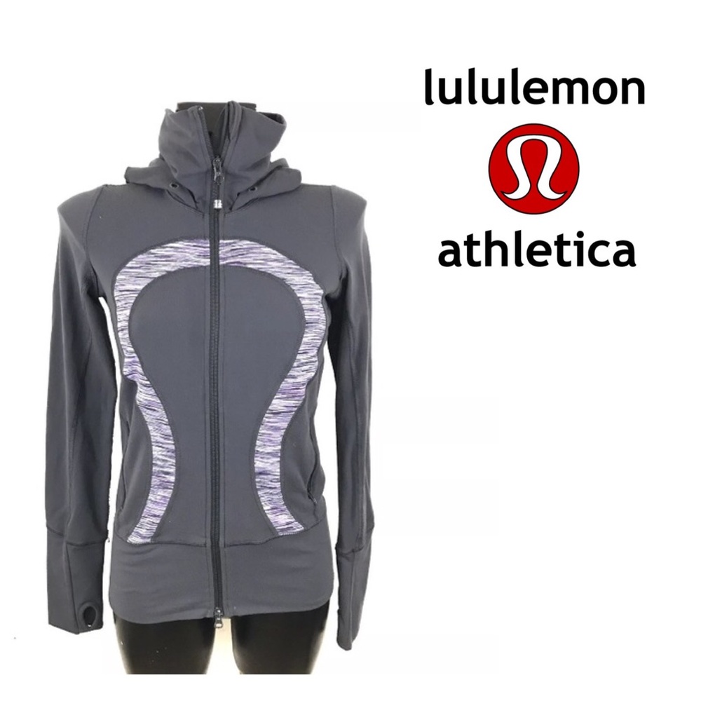 EUC Lululemon Purple Lilac Stride Hoodie Jacket 2